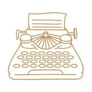 Icon-Schreibmaschine-Kontakt